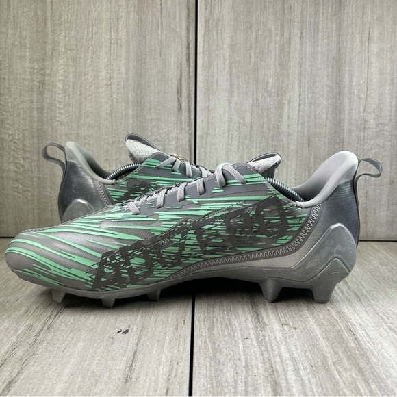 NEW Adidas Adizero 12.0 Flash Grey Football Sneaker Cleats  ig9573 Men’s Size 15 main image 4
